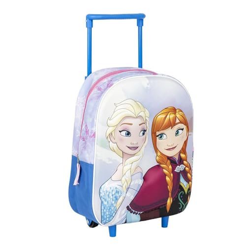 CERDÁ LIFE'S LITTLE MOMENTS Plecak dziecięcy wózek 3D Frozen, unisex, niebieski, mały, Niebieski, S