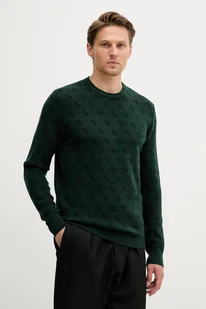 Guess sweter z domieszką wełny HUMBERT męski kolor zielony lekki M5YR10 Z3OE2 - Swetry męskie - miniaturka - grafika 1