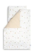 Prześcieradła dla dzieci - Sensillo, Bawełniany Komplet Pościeli Poszewka Na Kołdrę 100X135Cm, Poszewkę Na Poduszkę 40X60Cm, Prześcieradło Z Gumką 120X60Cm, Wróbelek - miniaturka - grafika 1