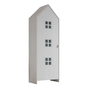 Biała szafa dziecięca z litego drewna sosnowego 37x172 cm Casami Bruges – Vipack - Szafy i szafki dla dzieci - miniaturka - grafika 1