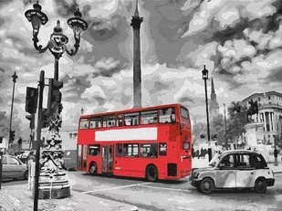 Twoje Hobby Malowanie po numerach. London Bus 40 x 50 cm - Malowanie po numerach - miniaturka - grafika 1