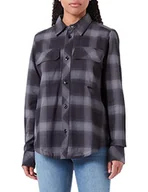 Koszulki i topy damskie - G-STAR RAW Damska koszulka z długim rękawem Regular Flap Pocket Long Sleeve Shirt, wielokolorowa (dk Black Ryan Check D335-C979), XL, Wielokolorowy (Dk Black Ryan Check D335-c979), XL - miniaturka - grafika 1