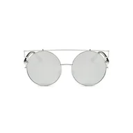 Okulary przeciwsłoneczne - OKULARY LUSTRZANE OVER&amp;OVER - SREBRNE OK83WZ4 - miniaturka - grafika 1