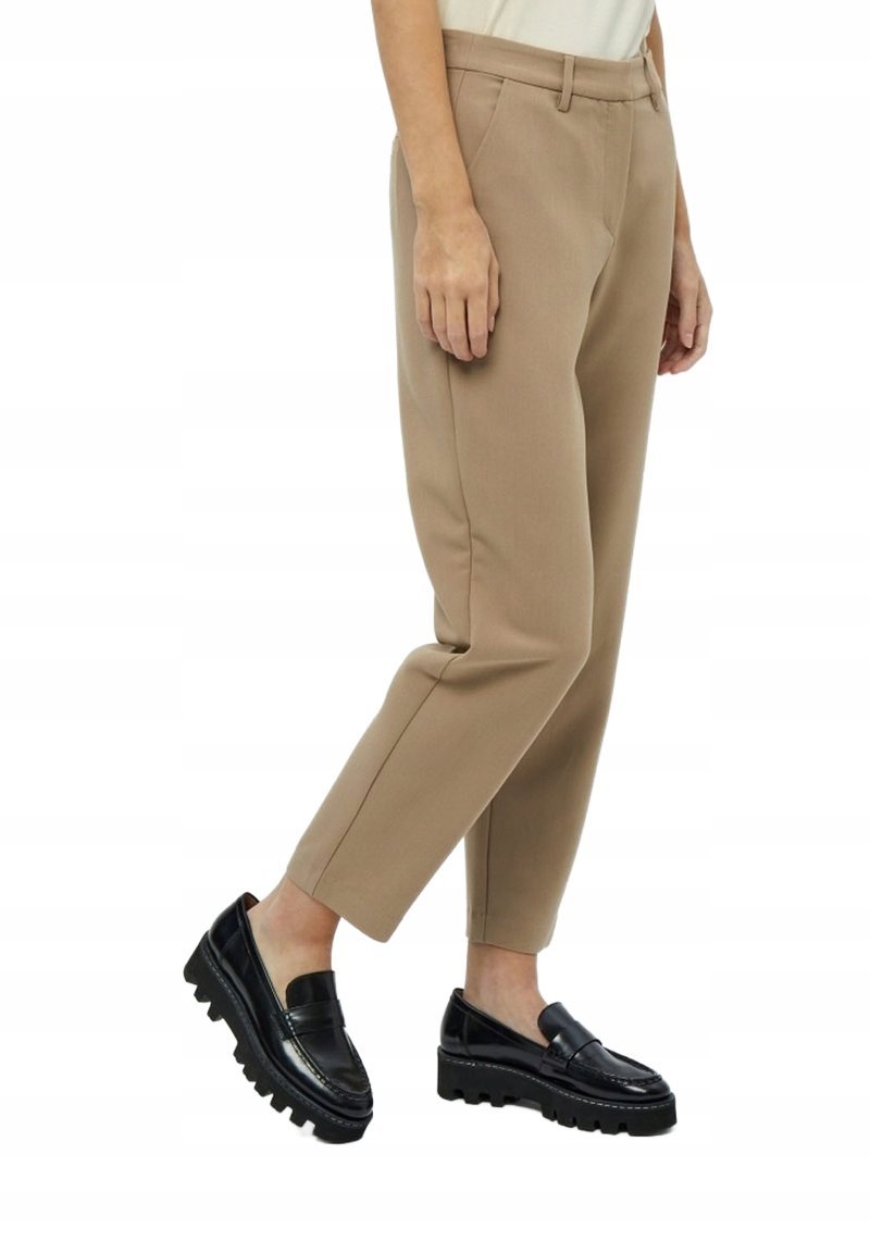 PEPPERCORN CASUAL BEŻOWE SPODNIE PROSTE ŚREDNI STAN 38 6FA