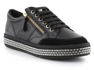 Półbuty męskie - Buty lifestylowe Geox D Leelu'e - D94FFE-08554-C9999 - miniaturka - grafika 1