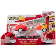 Gry planszowe - Pokemon. Surprise Attack Game. Rowlet vs. Rockruff Jazwares - miniaturka - grafika 1