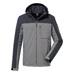 Killtec Męska kurtka funkcyjna/kurtka outdoorowa z odpinanym kapturem KOS 111 MN JCKT, średnioszara, XL, 38022-000 - Kurtki męskie - miniaturka - grafika 1