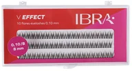 Sztuczne rzęsy i akcesoria - IBRA Makeup Zestaw Kępek V Effect 0,10/B 8mm - miniaturka - grafika 1