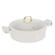 Garnki - PŁASKI GARNEK TYTANOWY Z POKRYWĄ 28cm BERLINGER HAUS BH-7785 SAHARA - miniaturka - grafika 1