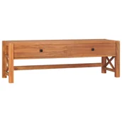 Biurka - Biurko z 2 szufladami, 140x40x75 cm, drewno tekowe z odzysku - miniaturka - grafika 1