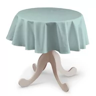 Obrusy i serwetki - Dekoria Obrus okrągły pastelowy błękit 135 cm Cotton Panama - miniaturka - grafika 1