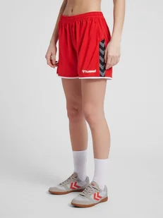HUMMEL SPODENKI DAMSKIE SPORTOWE CZERWONE S PUN - Spodenki damskie - miniaturka - grafika 1
