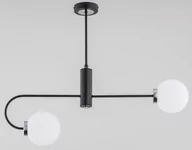 Lampy sufitowe - Alfa Perla lampa wisząca 2-punktowa czarna 62131 62131 - miniaturka - grafika 1