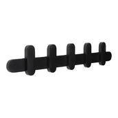 Wieszaki i stojaki - Czarny wieszak ścienny wykonany z drewna jesionowego Merry - Hübsch - miniaturka - grafika 1