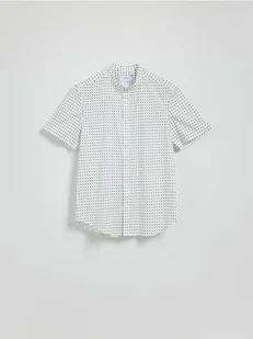 Reserved - Koszula slim fit ze stójką - biały - Koszule męskie - miniaturka - grafika 1
