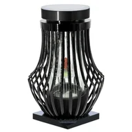 Lampiony i znicze - Znicz solarny Atena 15 x 31 cm zloty / srebrny / czarny - miniaturka - grafika 1