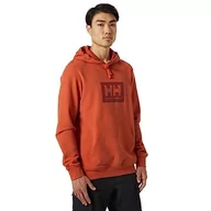 Bluzy męskie - Helly Hansen Męska bluza z kapturem Hh Box (1 szt.), pomarańczowy, XS - miniaturka - grafika 1