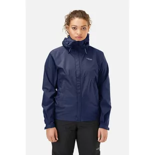 Damska kurtka przeciwdeszczowa Rab Downpour Eco Jacket deep ink - 8 - Kurtki damskie - miniaturka - grafika 1