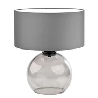 Lampy stojące - Lampka stołowa z podstawą z przydymionego szkła LUTON - miniaturka - grafika 1