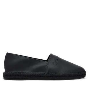 Espadryle Calvin Klein Espadrille Lth HM0HM01882 Czarny - Espadryle męskie - miniaturka - grafika 1