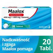 Układ pokarmowy - SANOFI-AVENTIS Maalox 20 tabletek Długi termin ważności! 4653001 - miniaturka - grafika 1
