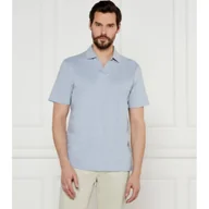 Koszule męskie - Calvin Klein Polo Regular Fit z dodatkiem lnu - miniaturka - grafika 1