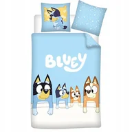 Pościel dla dzieci - BLUEY NIEBIESKI PIESEK KOMPLET POŚCIELI DZIECI PREZENT POLYCOTTON 140X200 - miniaturka - grafika 1