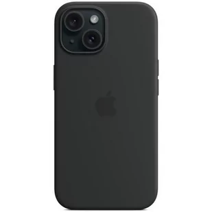Apple Silikonowe etui z MagSafe do iPhone 15 Czarny MT0J3ZM/A - Etui i futerały do telefonów - miniaturka - grafika 1