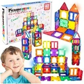 Klocki - Pt42 Klocki Magnetyczne 42W1 Picasso Tiles duże konstrukcyjne - miniaturka - grafika 1