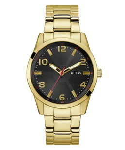 Zegarek Guess Monte zegarek męski klasyczny złoty na bransolecie GW0804G3 - Zegarki męskie - miniaturka - grafika 1