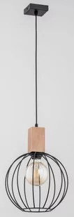 Alfa Sosnowscy Nowoczesna lampa wisząca ARIZAN E27 wys. 90cm brązowy czarny 27801 - Lampy sufitowe - miniaturka - grafika 1