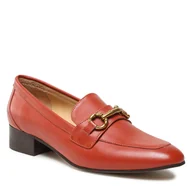 Mokasyny damskie - Gino Rossi Lordsy 81200 Red - miniaturka - grafika 1