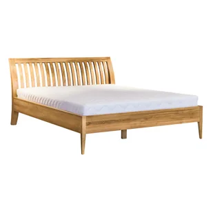 Łóżko dębowe Klasyczne LK 291, Rozmiar - 140x200, kolor - dąb kakao - Łóżka - miniaturka - grafika 1