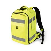 Plecaki - Dicota Plecak Hi-Vis 32-38 litrów 15,6"-17" - żółty - miniaturka - grafika 1