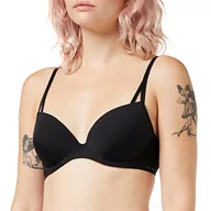 Biustonosze - Calvin Klein Biustonosz Push-up Kobieta Lift Demi Z Fiszką, Czarny, 70B - miniaturka - grafika 1