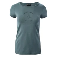 Koszulki i topy damskie - Damska Koszulka z krótkim rękawem HI-TEC LADY RONE 50014-SIL PINE – Zielony - miniaturka - grafika 1