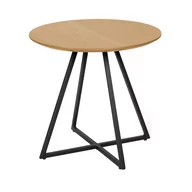 Ławy i stoliki kawowe - Stolik podręczny Delik, dąb, śr. 50 cm - miniaturka - grafika 1
