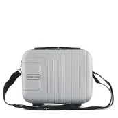 Kosmetyczki, organizery i kuferki - Kuferek Semi Line T5762-1 Srebrny - miniaturka - grafika 1