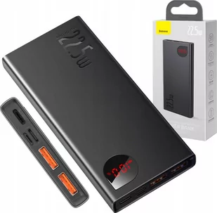 Baseus Adaman Power Bank 10000mAh Quick Charge 3.0 PD 3.0 Huawei SuperCharge 5A czarny PPIMDA-B0A - Powerbanki - miniaturka - grafika 1