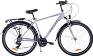 Rowery - Fuzlu Rower trekkingowy Fuzlu Core amt srebrno-szary 19" - miniaturka - grafika 1
