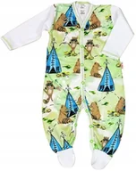 Pajacyki dla niemowląt - PAJAC pajacyk Rozpinany ZDOBIONY Wigwamy r 80 KLEKLE - miniaturka - grafika 1