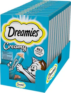 DREAMIES Creamy Łosoś 11x(4x10g) - Przysmaki dla kotów - miniaturka - grafika 1