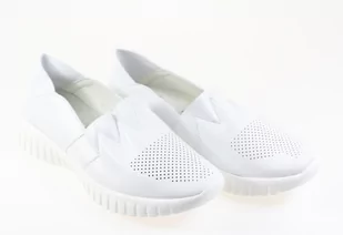 Skórzane półbuty Jezzi RMR2270-7 bialy - Półbuty damskie - miniaturka - grafika 4