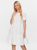 Sukienki - Noisy May Sukienka codzienna Loone 27025216 Biały Relaxed Fit - miniaturka - grafika 1