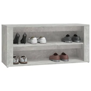 Półka na buty, betonowa szarość, 100x35x45 cm - Szafki na buty - miniaturka - grafika 5