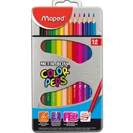 Przybory szkolne - Maped Kredki trójkątne Color-Peps 12 kolorów cienkie KR07MAP - miniaturka - grafika 1