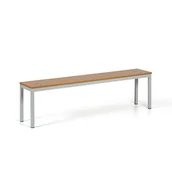 Wyposażenie sportowe i gimnastyczne - Ławka do szatni, siedzisko - laminat, długość 1500 mm, buk - miniaturka - grafika 1