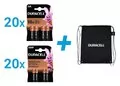 Zestaw Duracell - LR6/AA 4BL 20 blistrów / LR03/AAA 4BL 20 blistrów + worko-plecak - Baterie i akcesoria - miniaturka - grafika 1