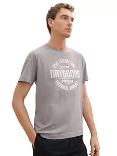 T-shirt męski TOM TAILOR z nadrukiem, 10921-Wyraźny szary, XL - Koszulki męskie - miniaturka - grafika 1