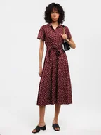 Sukienki - BIG STAR Sukienka "Nahai" w kolorze bordowym - miniaturka - grafika 1